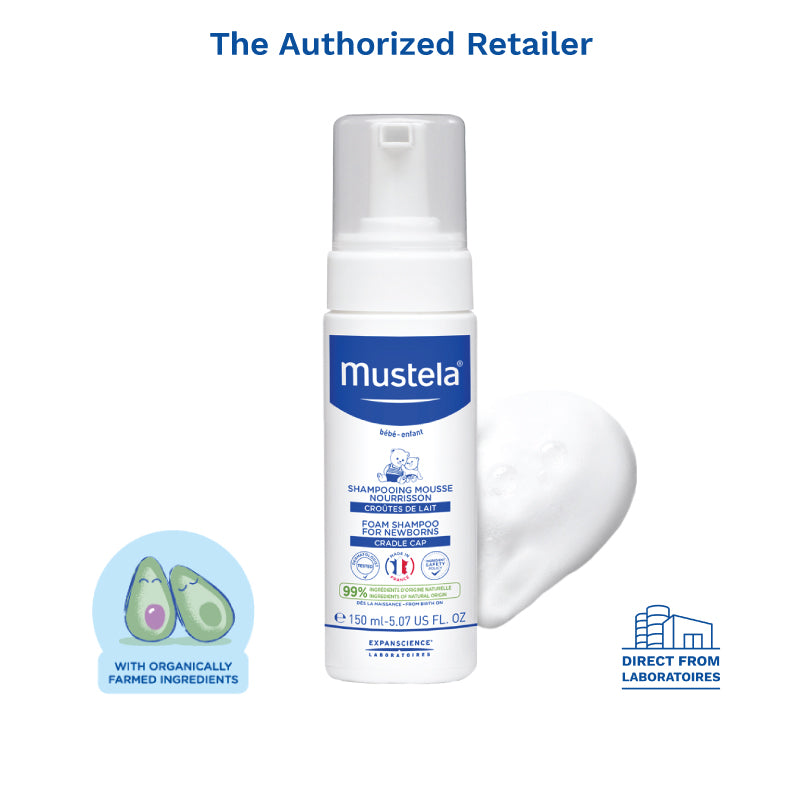 Mustela Baby Foam Shampoo Newborns Cradle Cap 150ml