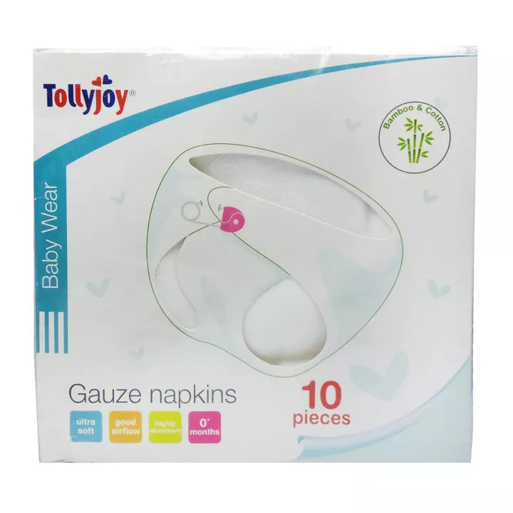 Tollyjoy Bamboo Gauze Napkins (10pcs/pkt) - 76cm x 76cm