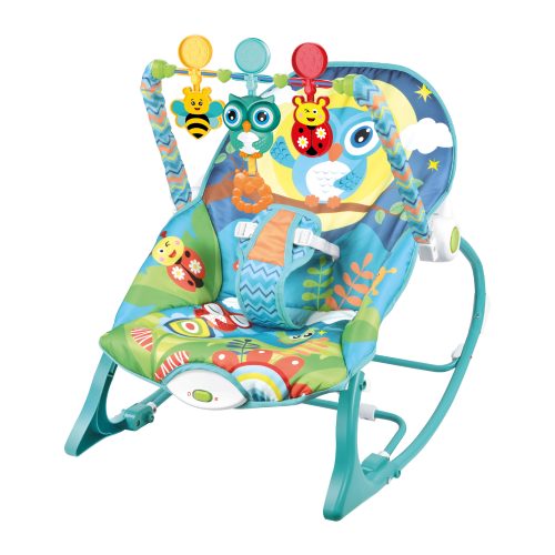 Lucky Baby Infant to Toddler Rocker Vibration Music Owl