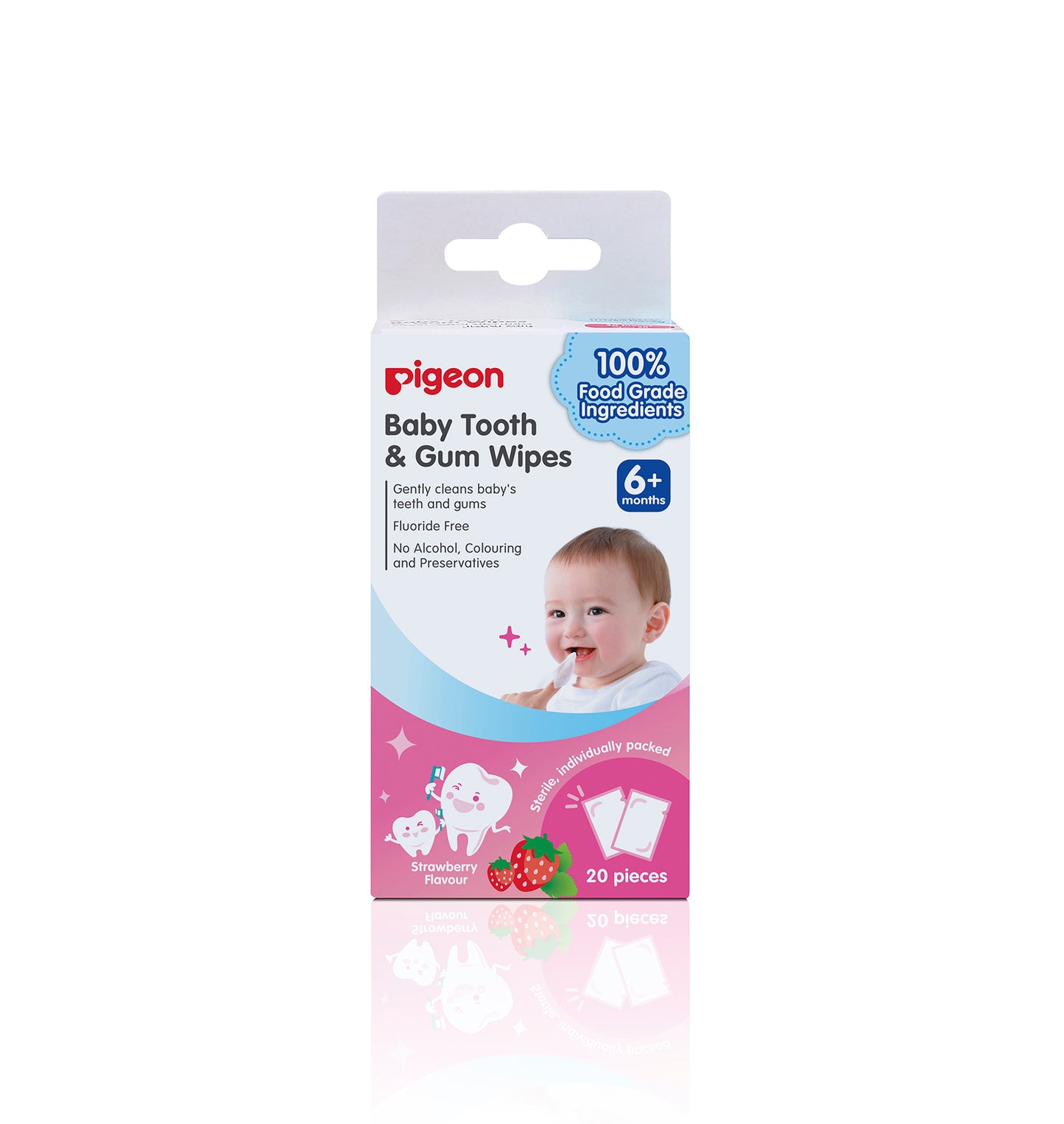 Pigeon Baby Tooth & Gum Wipes Natural 20s