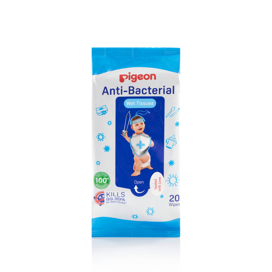 Pigeon Anti-Bacterial Wet Tissue 20s (Travel Size)
