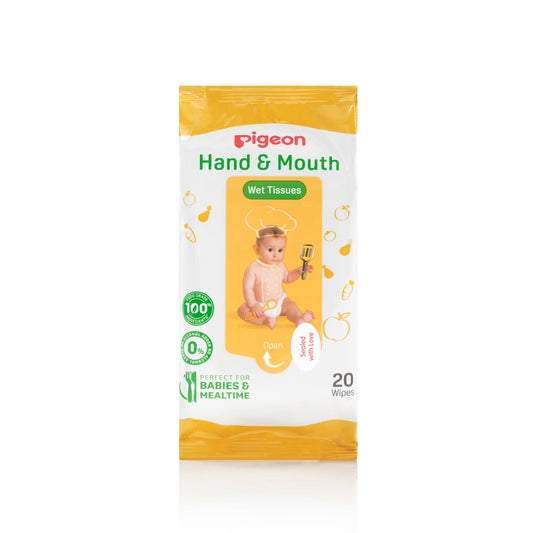 Pigeon Hand and Mouth Wet Tissues, 20s (2 in 1 Bag)