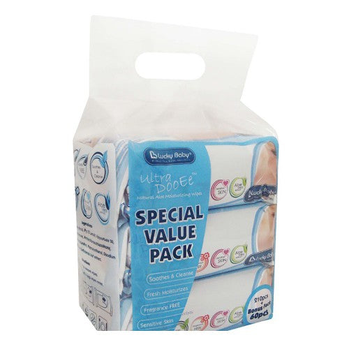 Ultra Dooee™ Natural Aloe Moisturizing Wipes 90 Sheets x 3 (Value Pack) x 2