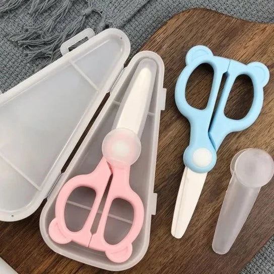 Ceramic Food Scissors with Cover and Travel Case - China