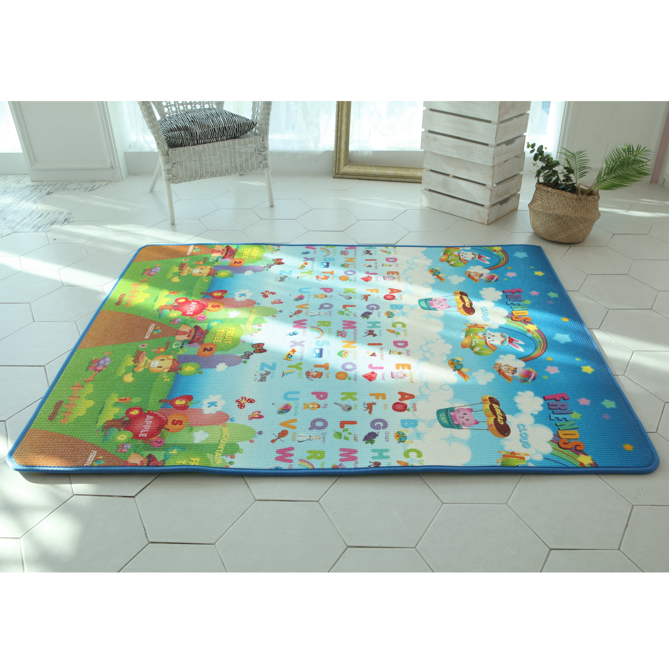 PE Dual Side Play Mat (Alphabet Friends) Kiddy Palace