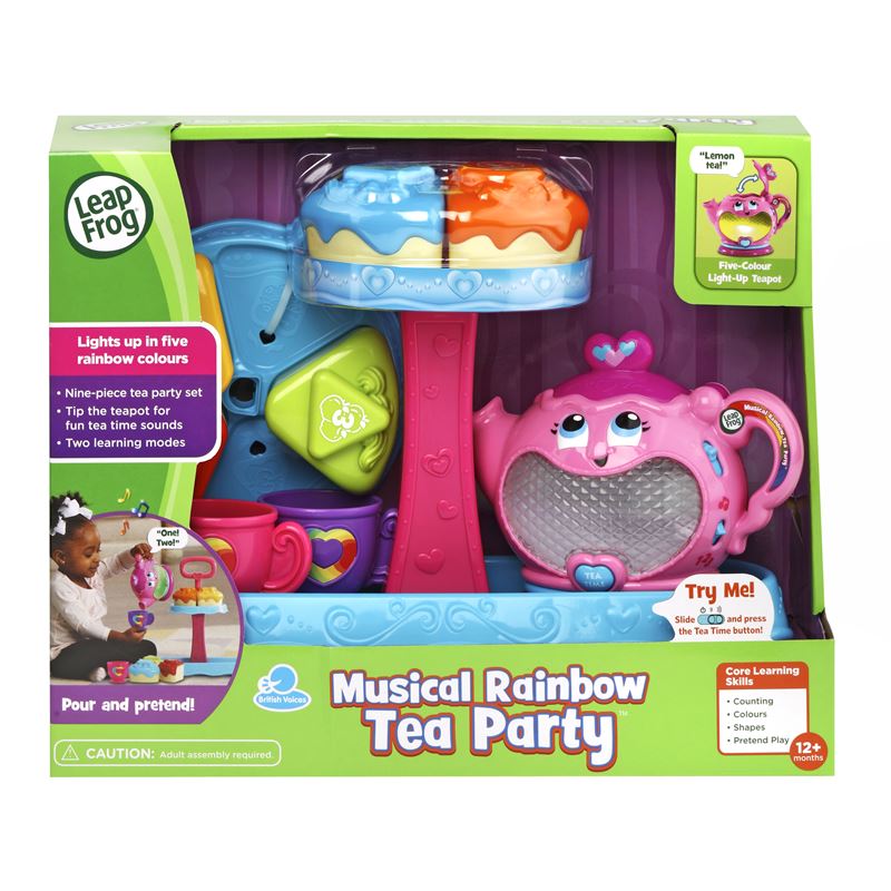 LeapFrog New Musical Rainbow Tea Party - With Cake Stand