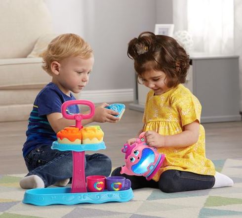 LeapFrog New Musical Rainbow Tea Party - With Cake Stand