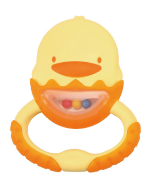 Piyo Piyo Dual Colour Teething Ring with Container