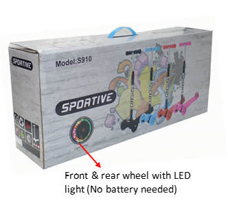 Sportive 3 Wheels Alloy Skate Scooter