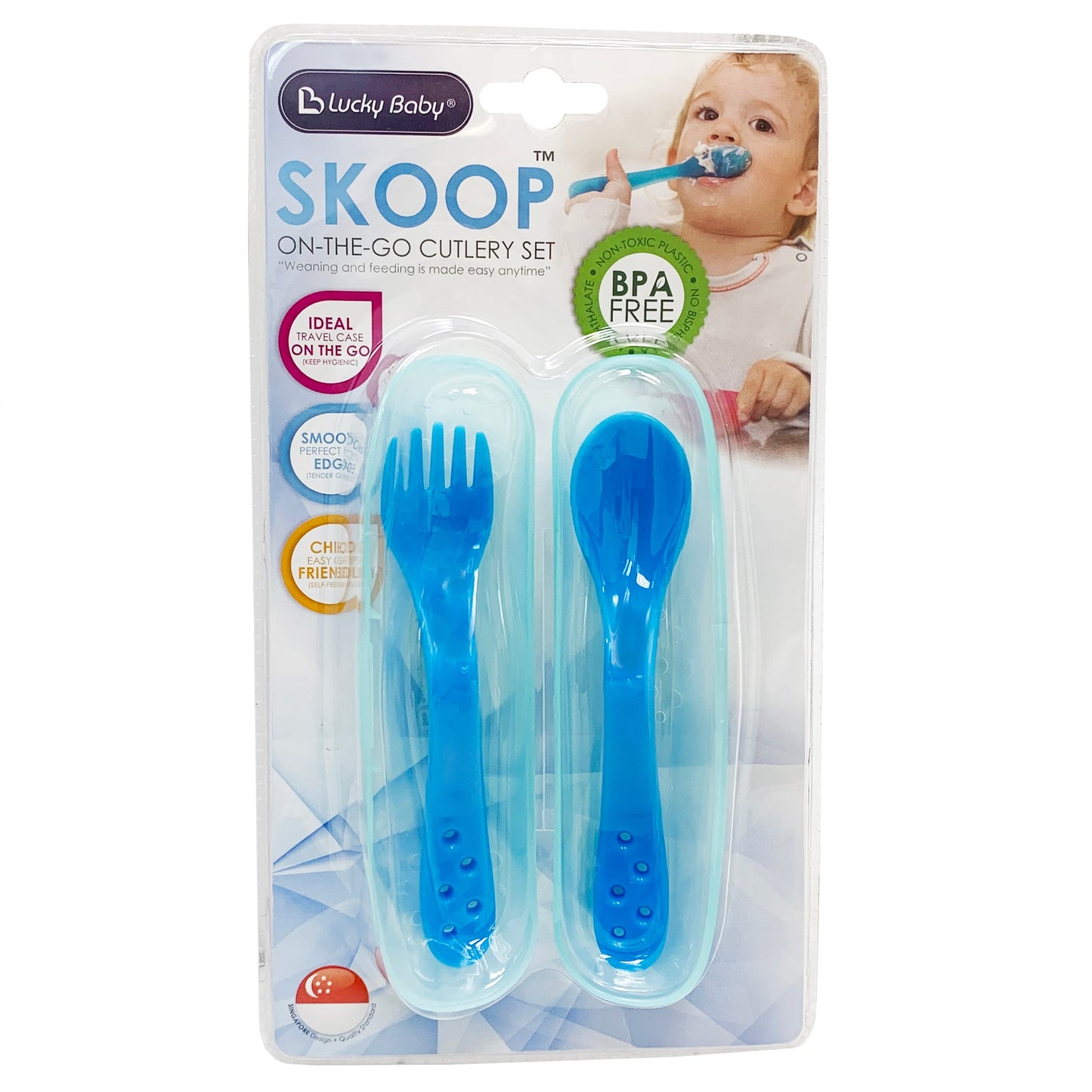 Lucky Baby Skoop™ On The Go Cutlery Set