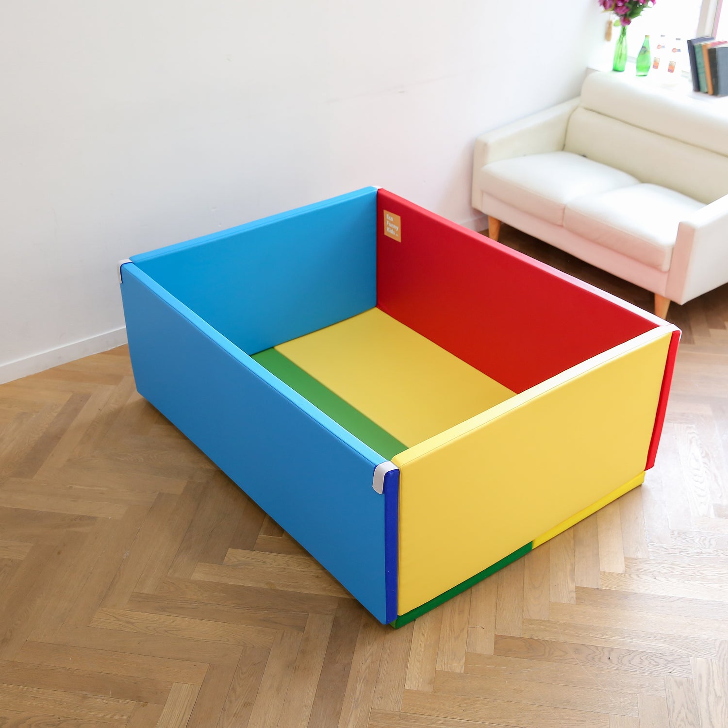 Ball Pool Mat (Free Multicolour Ball 100 pcs for Playhouse / Ball Pit / Play Tent / Bounce House)