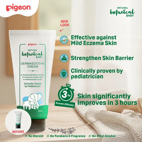 Pigeon Natural Botanical Baby Dermasoothe Cream 50ml