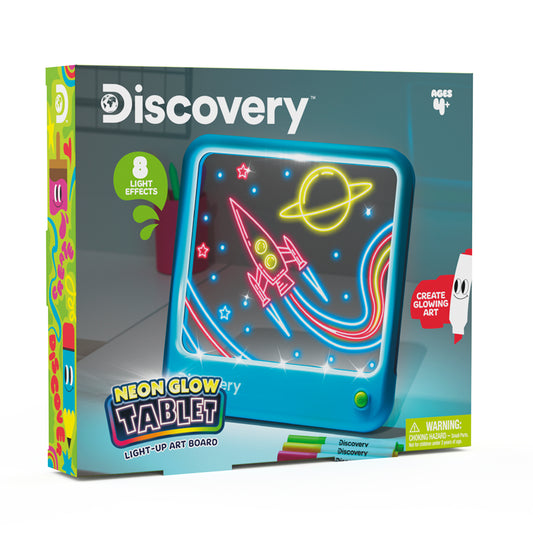 Discovery Neon LED Glow In The Dark Drawing Board