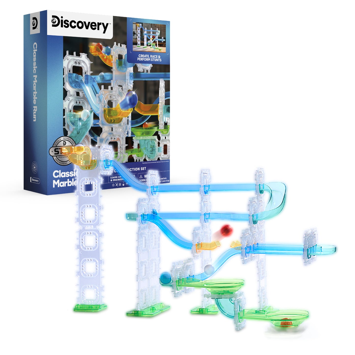 Classic Marble Run Construction Set 58-Piece