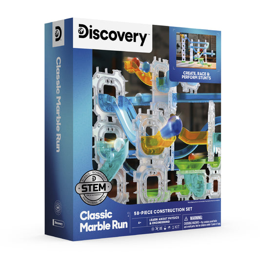 Classic Marble Run Construction Set 58-Piece