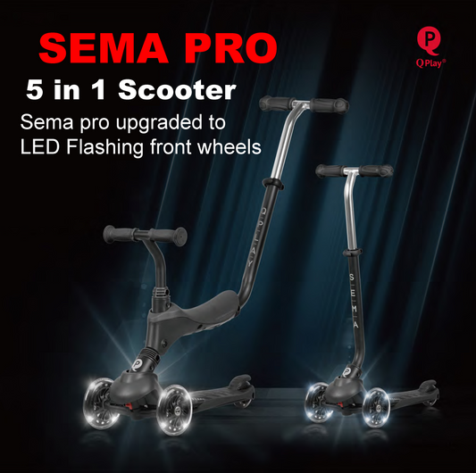 Q Play SEMA PRO – 5 IN 1 SCOOTER (Black)