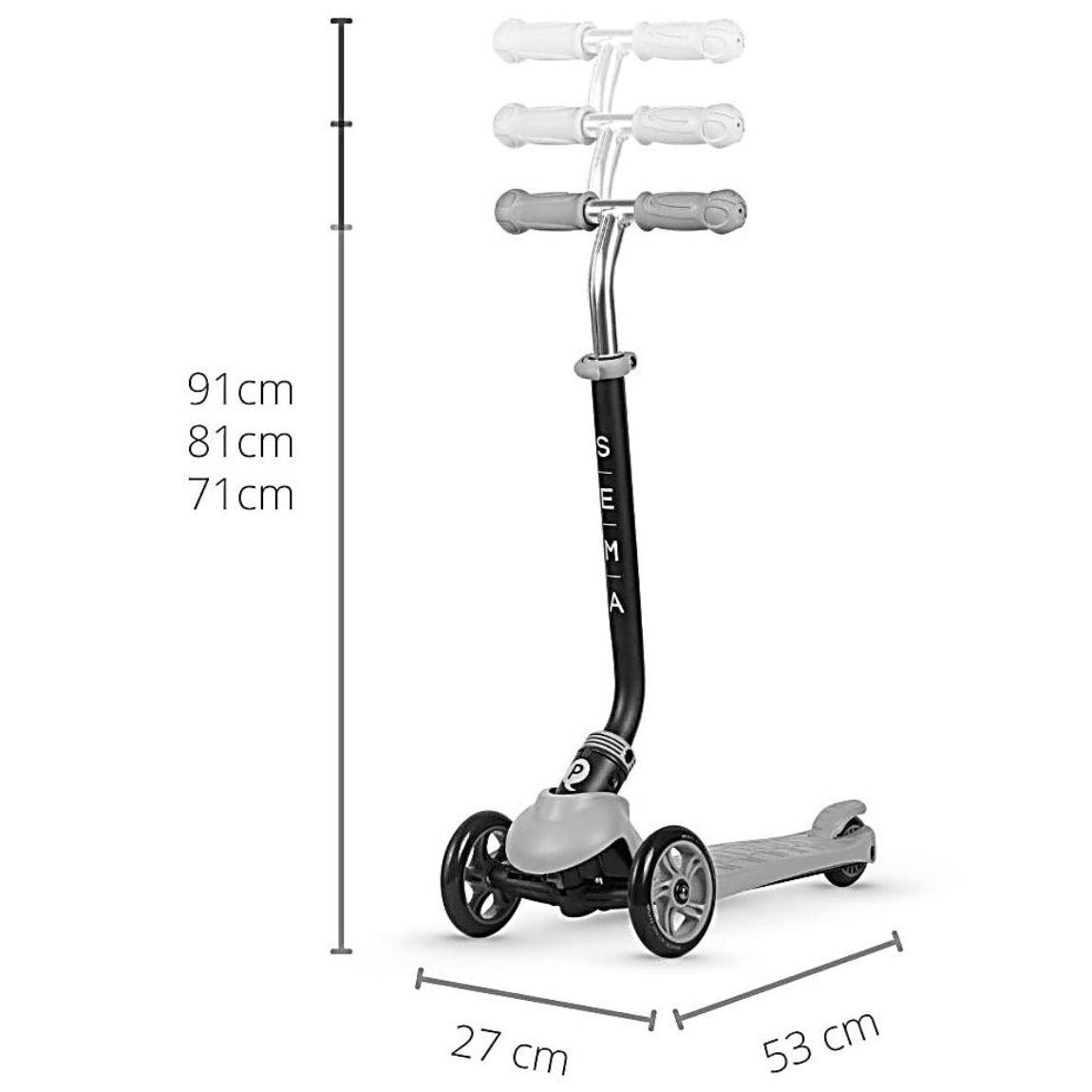 Q Play SEMA PRO – 5 IN 1 SCOOTER (Black)