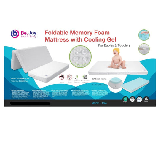Foldable Memory Foam Mattress with Cooling Gel