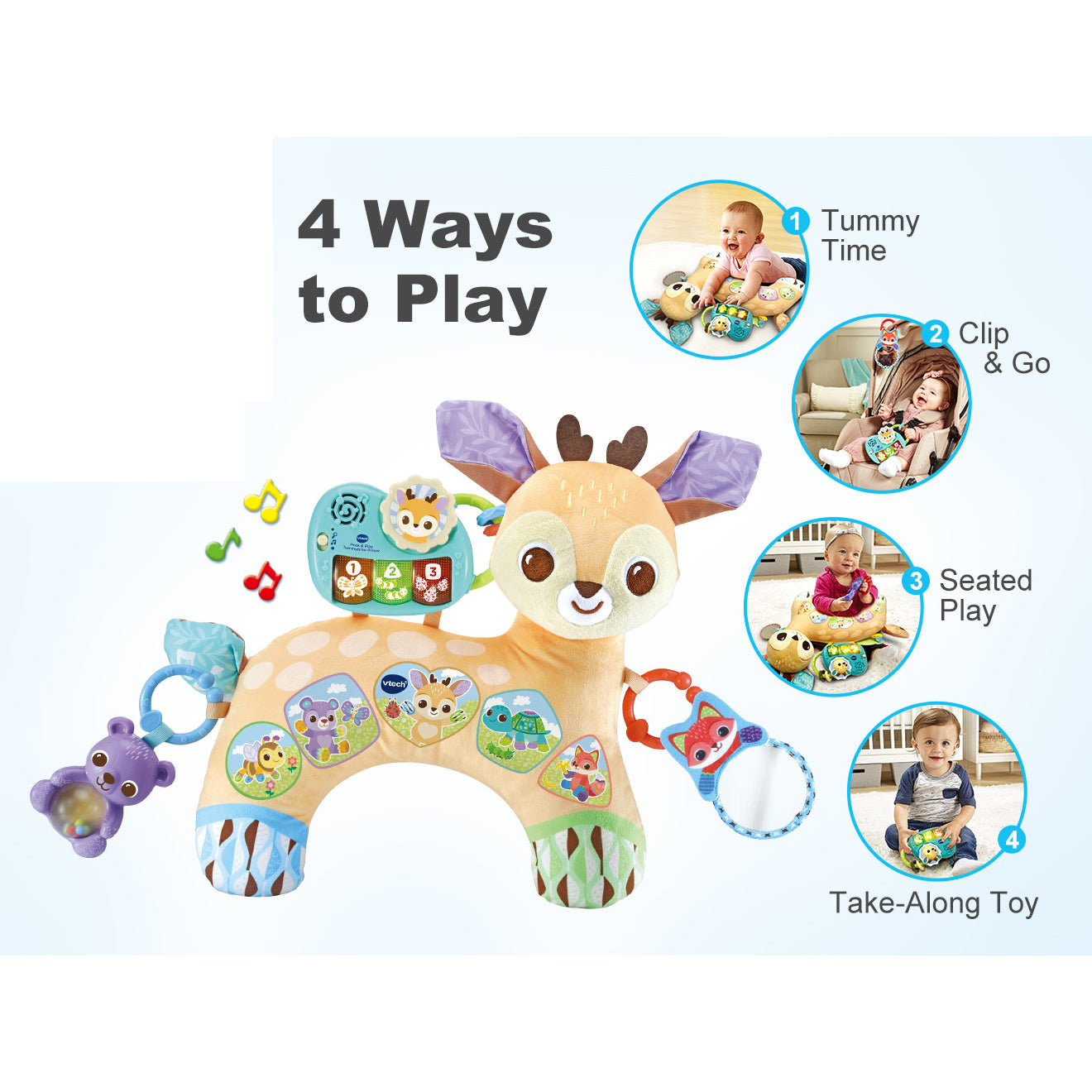 Vtech 4 in 1 Tummy Time Fawn