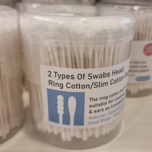 2 Type Of Swabs Head: Ring Cotton/Slim Cotton Buds (400pcs)