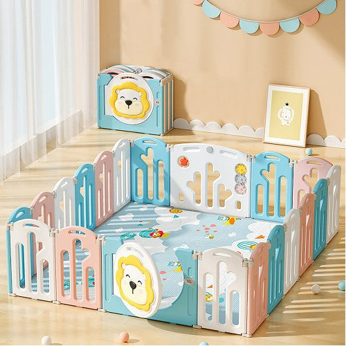 Smart System Foldable Safety Play Yard - Lion