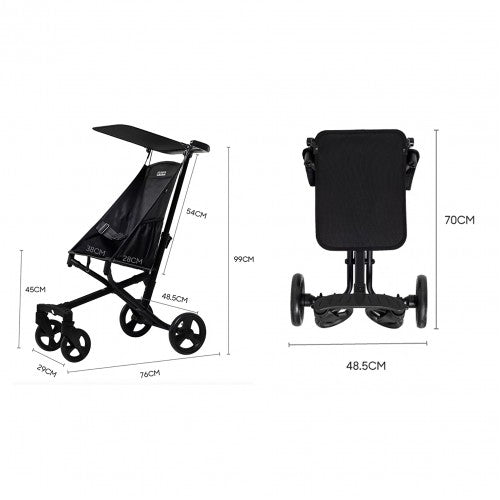 T28 Air Light Deluxe Stroller - Black