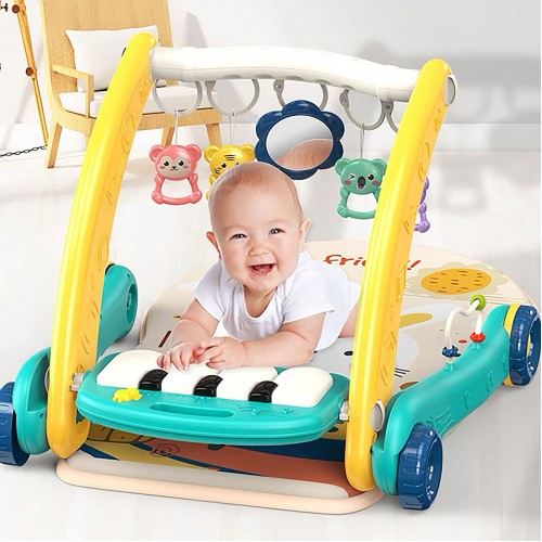 2 In 1 Pedal Piano Harps Gym/Walker Bunny Kiddy Palace