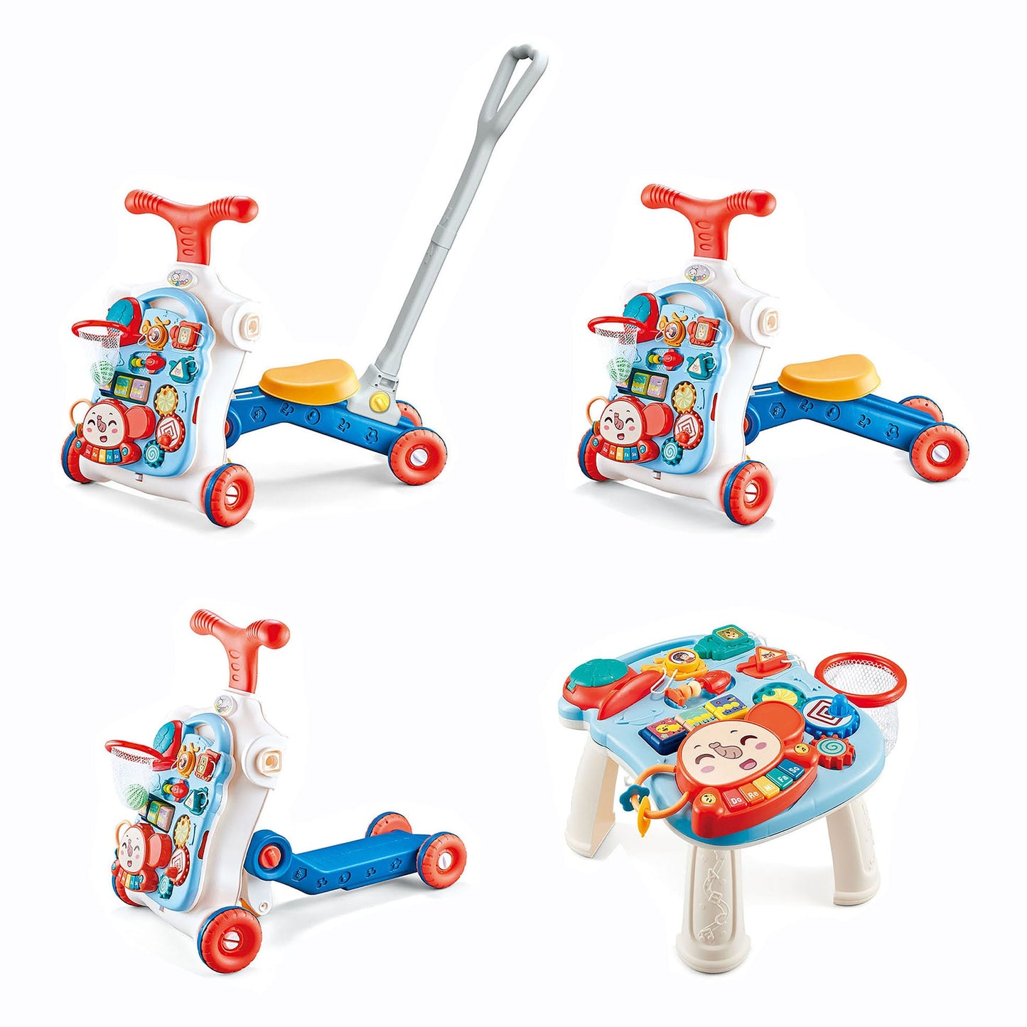 5 In 1 Musical Baby’s Pusher/Ride On/Scooter/Table/Activity Partner