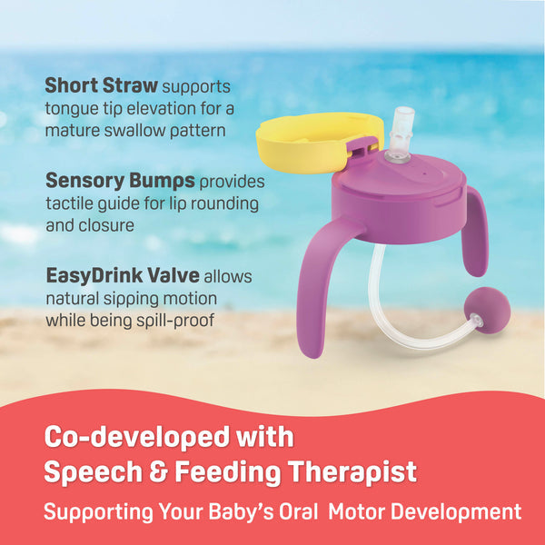 Pigeon StarTouch™ Adaptor & Straw Set - Berry Blast