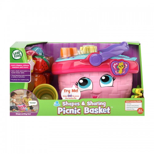 LeapFrog Shape & Sharing Picnic Basket, Pink