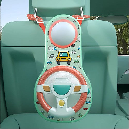 On The Go Deluxe Steering Wheel W/Mirror