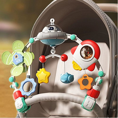 Baby Travel Musical Play Arch on Stroller/Crib/Carseat - Galaxy
