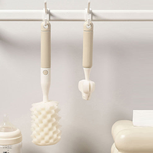 Soft Touch Spongy Bottle Brush Set (Assorted Colour)