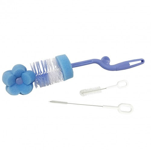 Rotary Spongy/Bristles Bottle & Nipple/Straw Brush