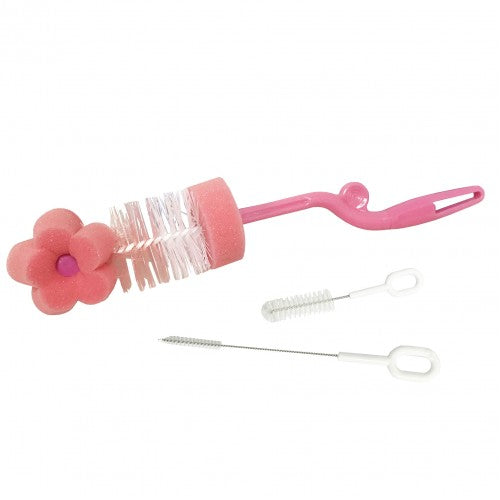 Rotary Spongy/Bristles Bottle & Nipple/Straw Brush