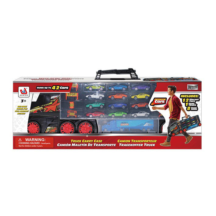 Toy Truck Transporter with Cars