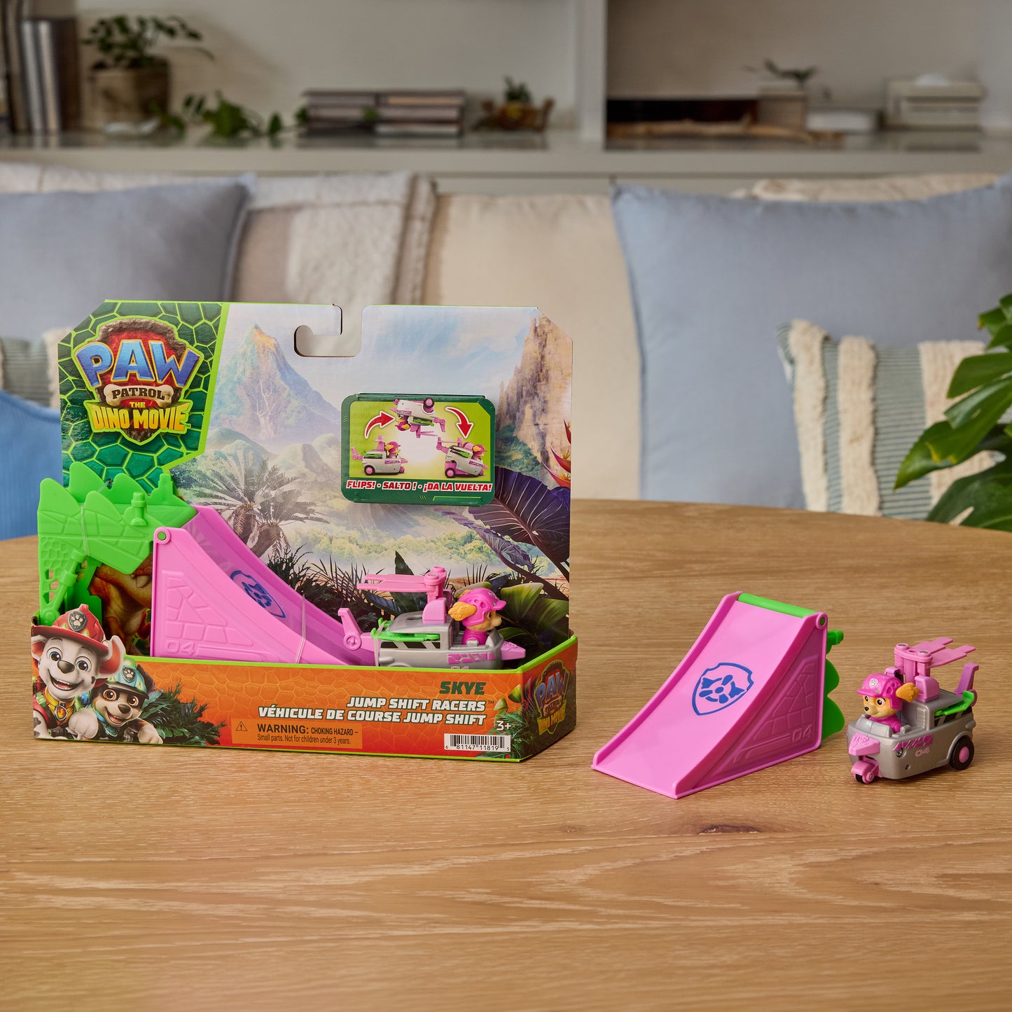 PAW Patrol Dino Pup Squad Jump &amp; Flip Vehicles