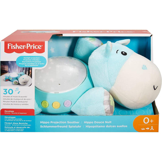 Fisher-Price Hippo Projection Soother, Blue