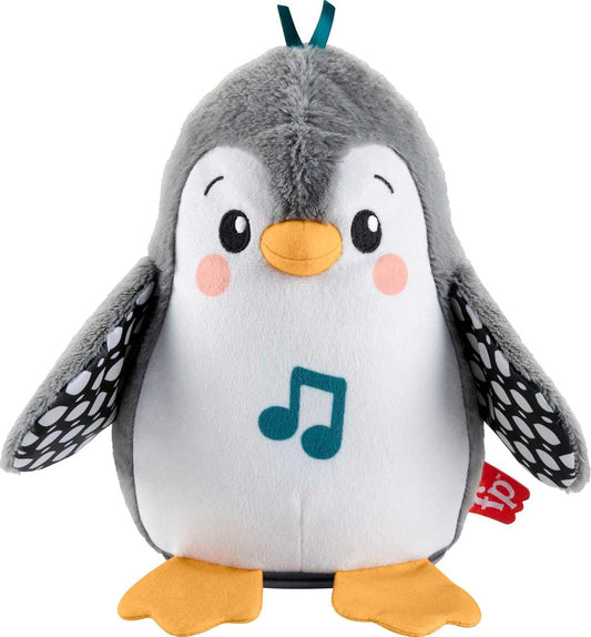 Fisher-Price Plush Penguin, Baby Sensory Toy with Music and Motion