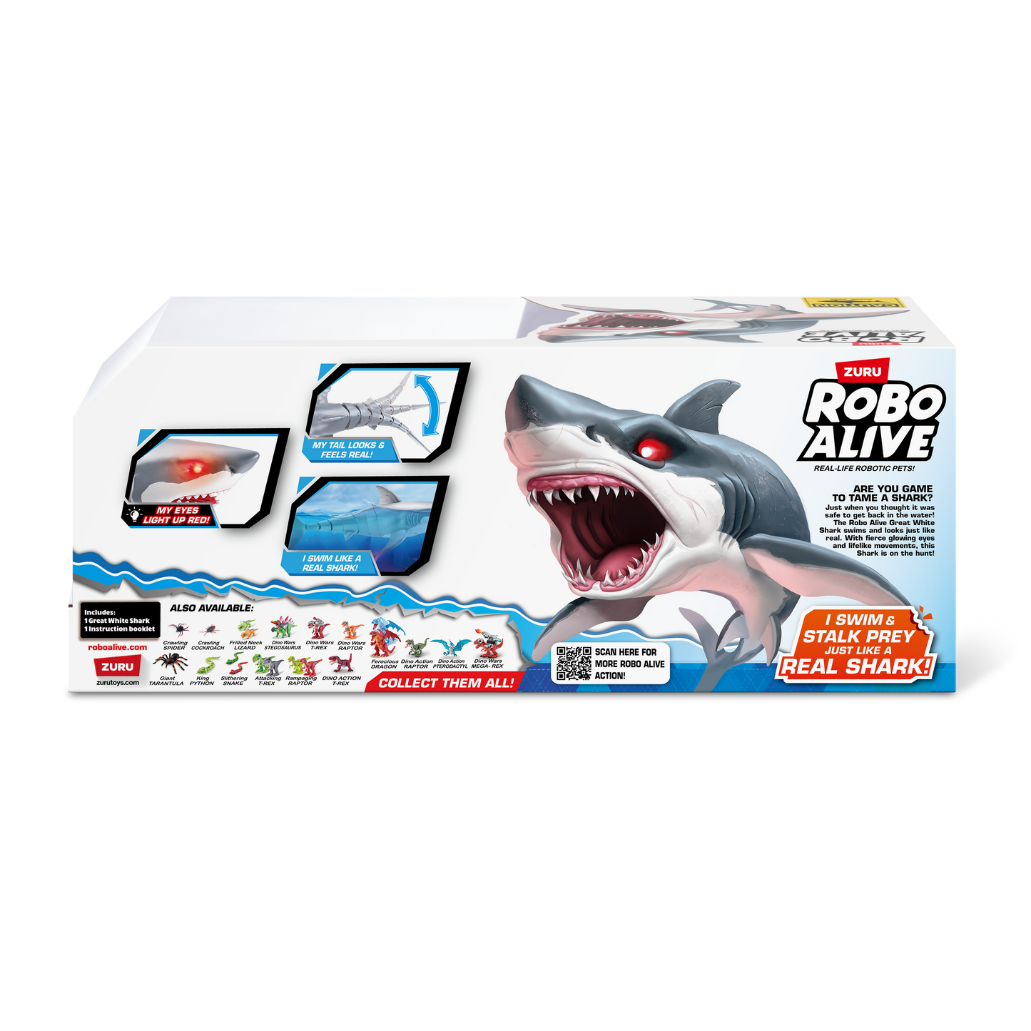 Robo Alive Great White Shark Series 1 by Zuru