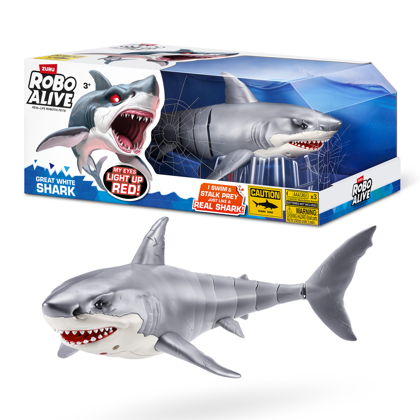 Robo Alive Great White Shark Series 1 by Zuru