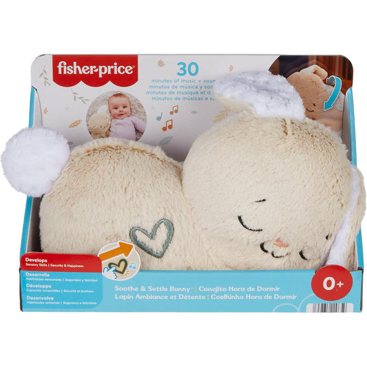 Fisher Price Soothe & Settle Bunny Plush Baby Toy With Music