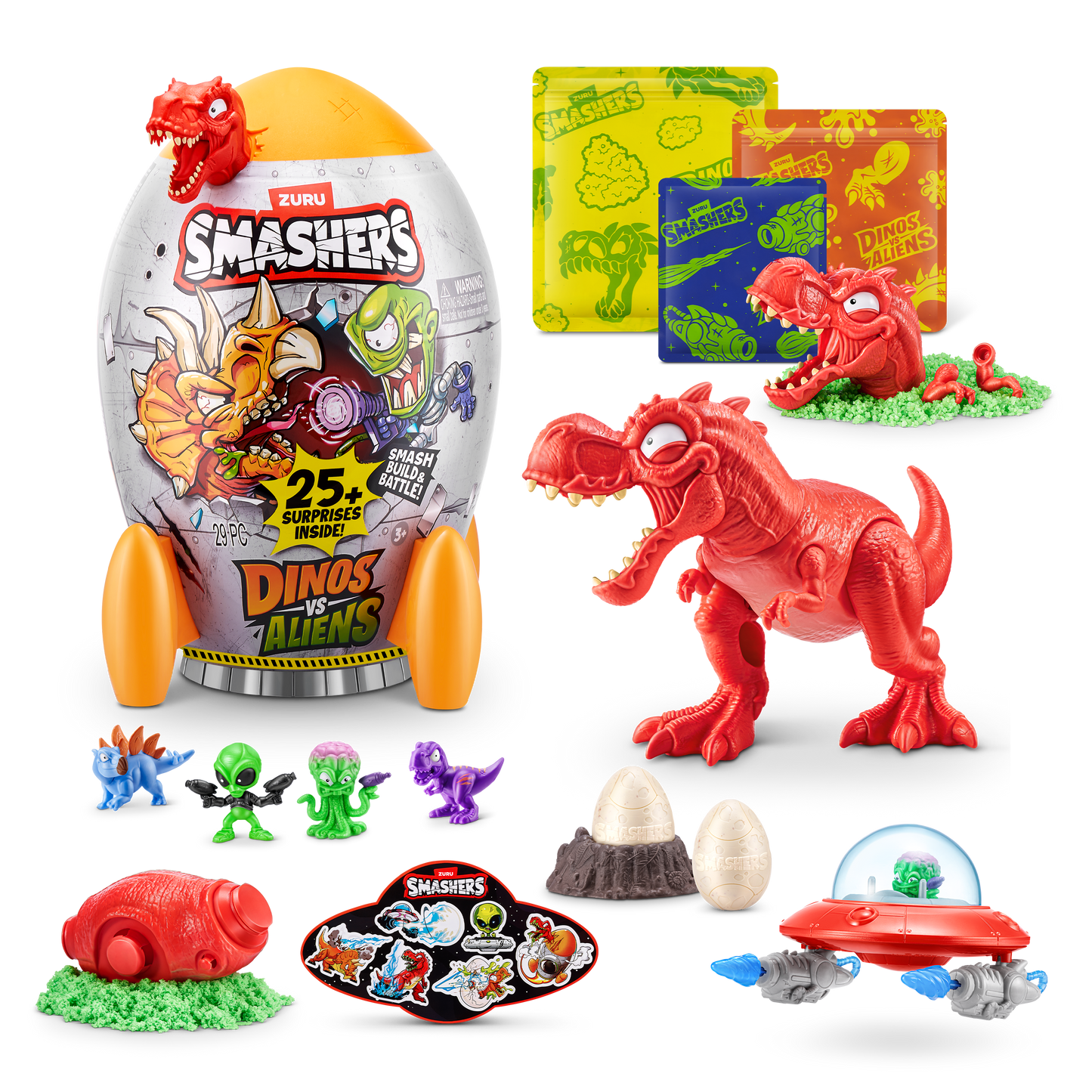 Smashers Dino vs Aliens Medium by ZURU