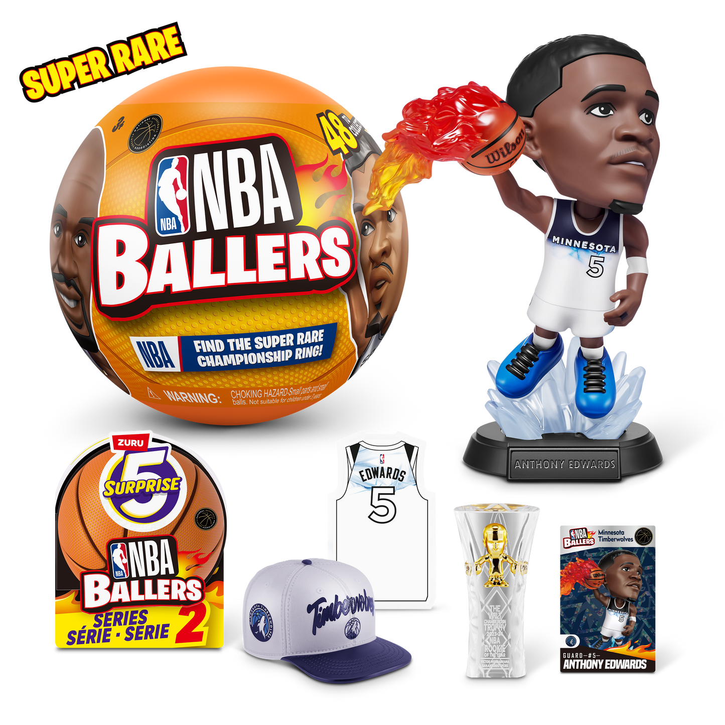 5 Surprise NBA Ballers Series 2 by ZURU