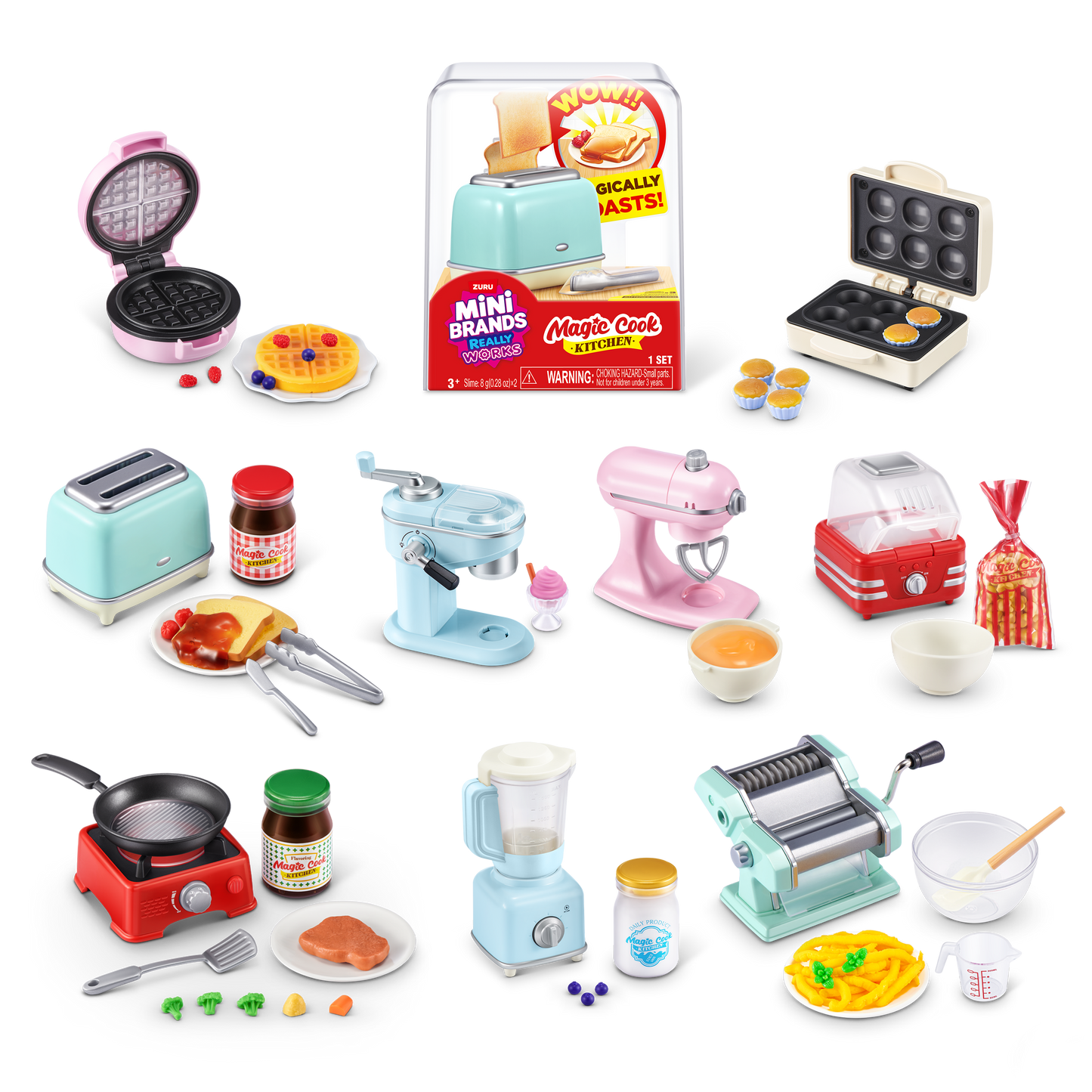 Mini Brands Really Works Magic Cook Kitchen Capsule Series 1 by ZURU (Blind Pack)
