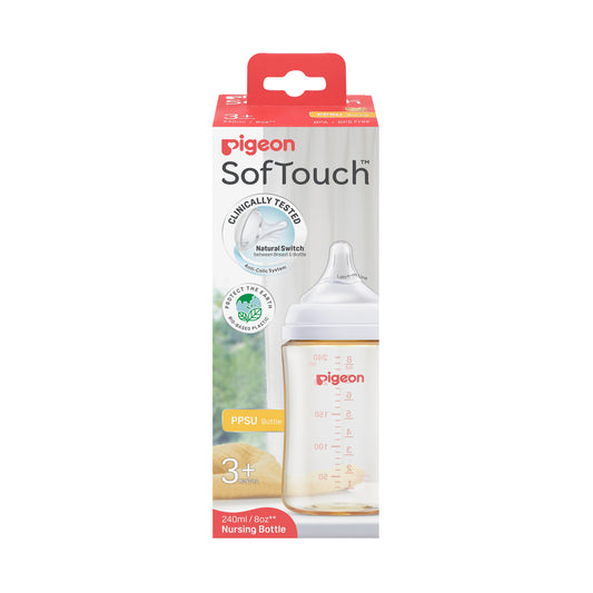 Pigeon SofTouch™ BPP Nursing Bottle PPSU 240ml Logo