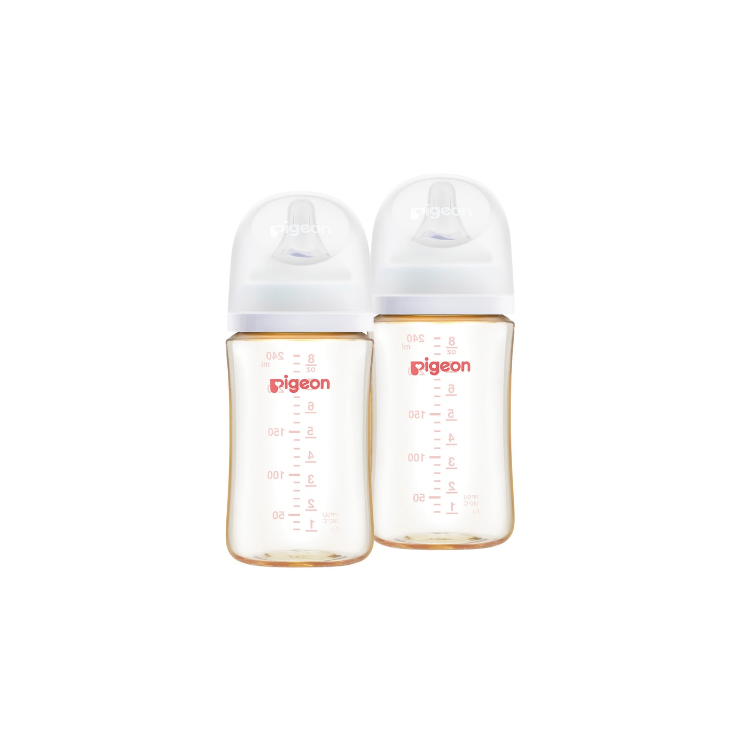 Pigeon SofTouch™ BPP Nursing Bottle PPSU 240ml Logo Twin Pack