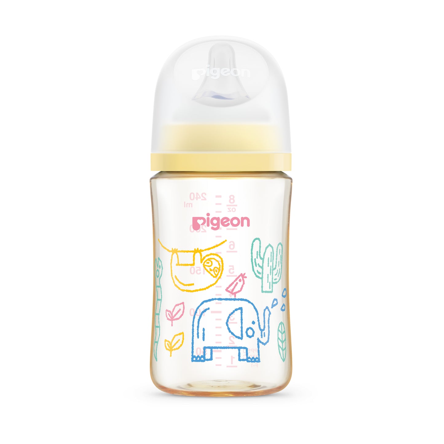 Pigeon SofTouch™ BPP Nursing Bottle PPSU 240ml Safari Doodles