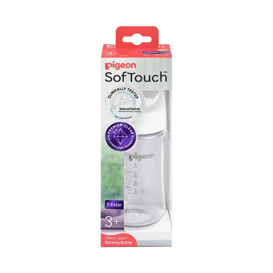 Pigeon SofTouch™ BPP Nursing Bottle T-Ester 240ml Logo