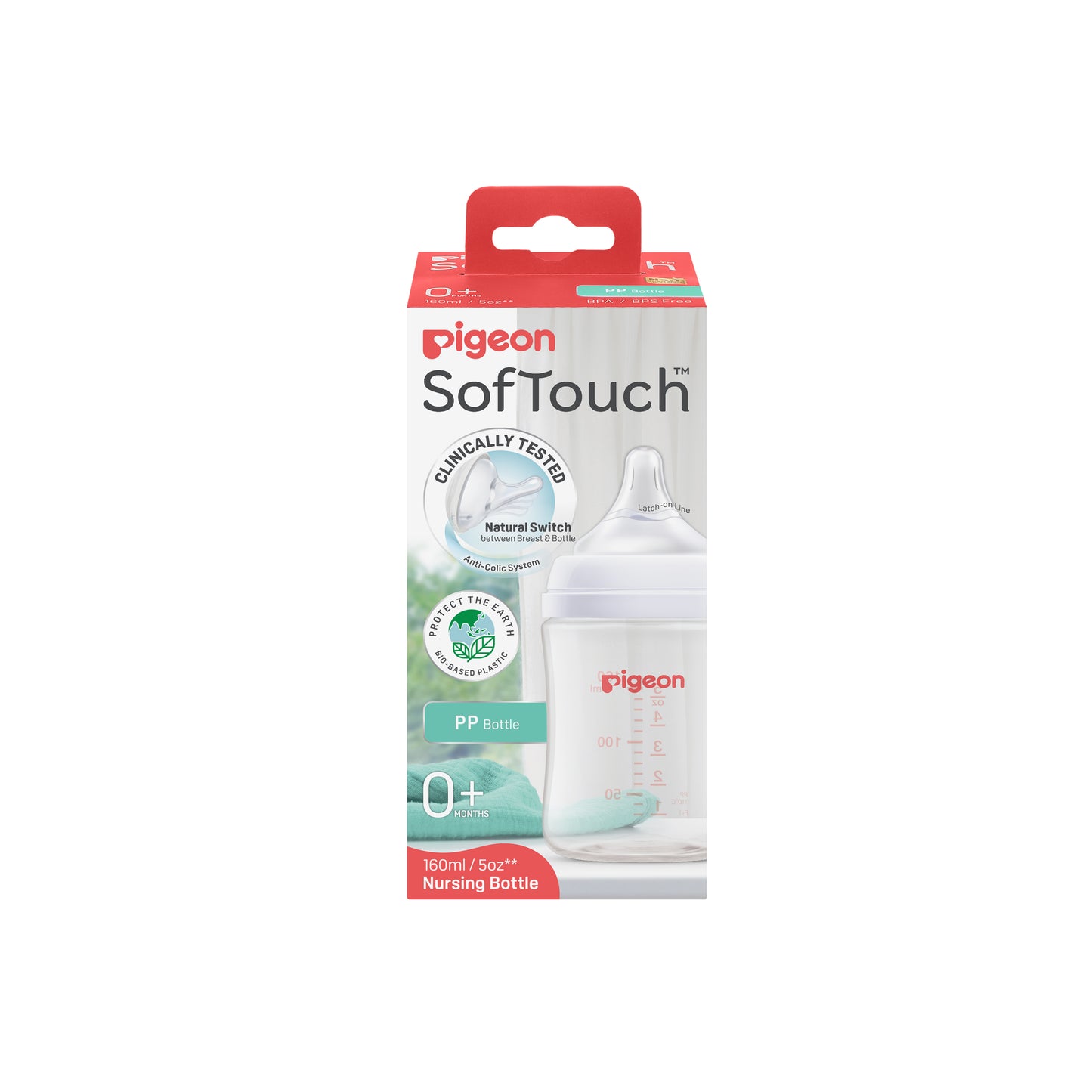 Pigeon SofTouch™ BPP Nursing Bottle PP 160ml Logo